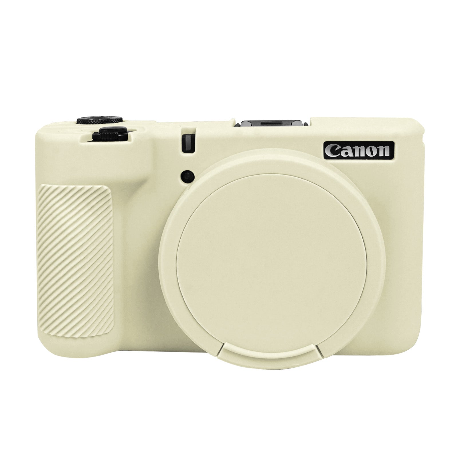 EASY HOOD V1 Tasche, Silikon-Kameraabdeckung mit abnehmbarem Objektivdeckel, weicher Schutz leichter Gehäuseschutz für Canon PowerShot V1 Digitalkamera