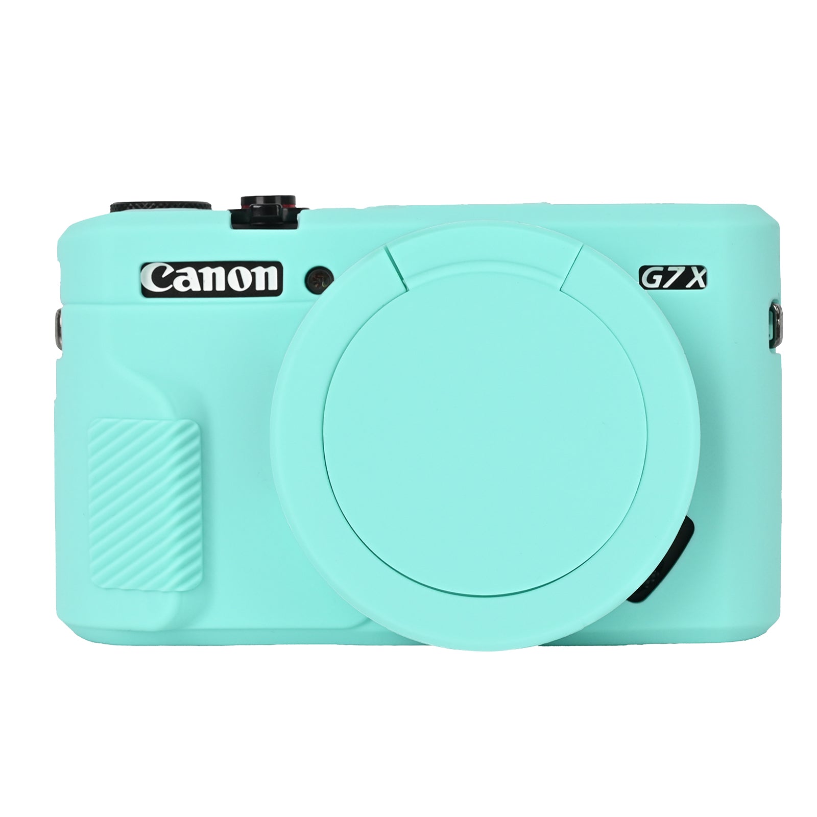 Easy Hood Silikon-Kameratasche für Canon G7X2 mit abnehmbarer Objektivabdeckung, Schutzhülle für Canon Powershot G7X Mark II Digitalkamera, weiche Kameraabdeckung, Gummi-Schutzhülle