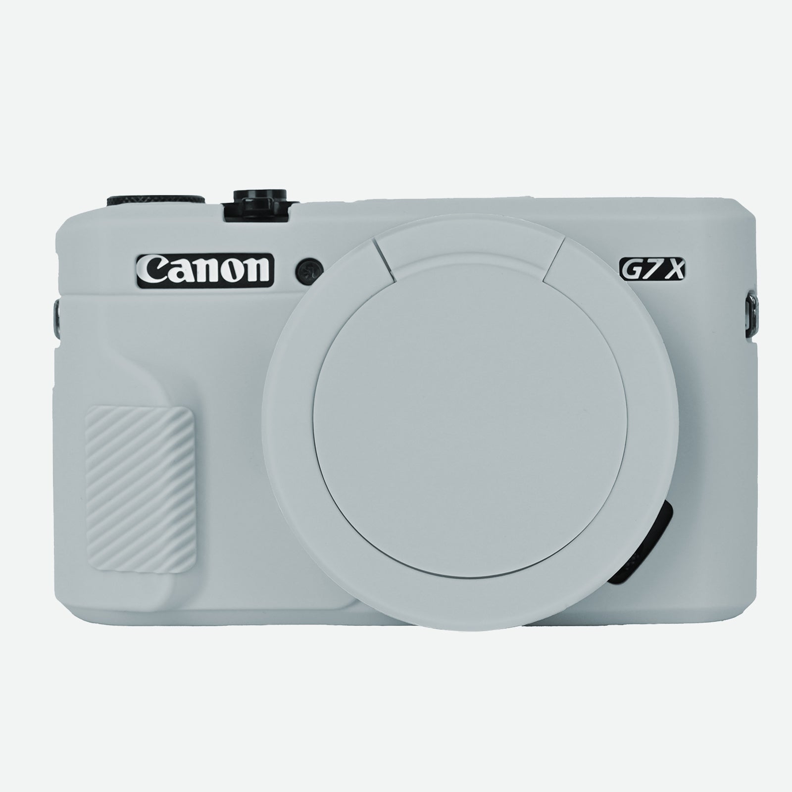 Easy Hood Silikon-Kameratasche für Canon G7X2 mit abnehmbarer Objektivabdeckung, Schutzhülle für Canon Powershot G7X Mark II Digitalkamera, weiche Kameraabdeckung, Gummi-Schutzhülle