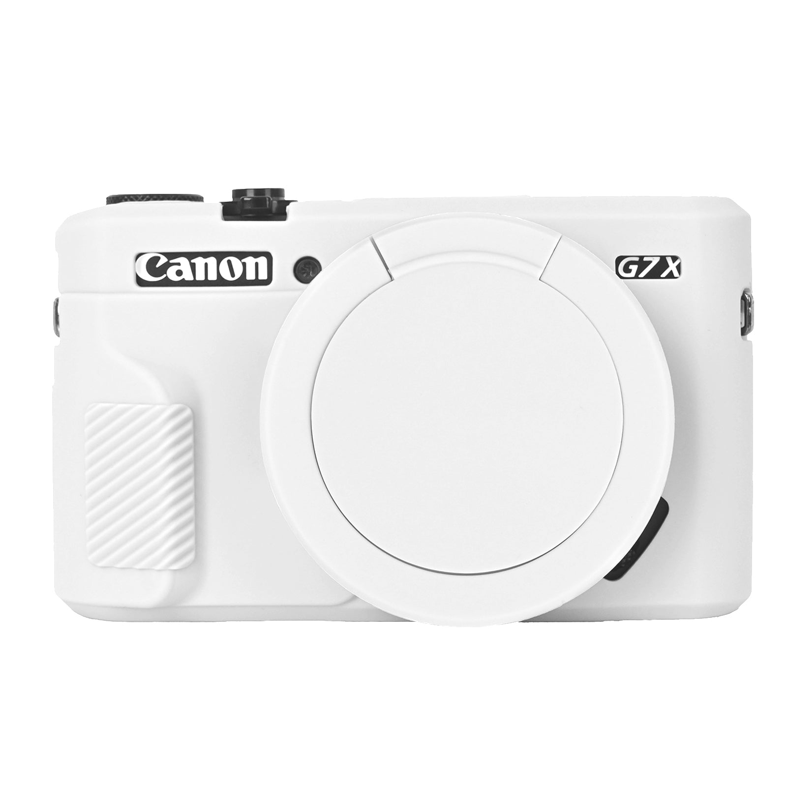 Easy Hood Silikon-Kameratasche für Canon G7X2 mit abnehmbarer Objektivabdeckung, Schutzhülle für Canon Powershot G7X Mark II Digitalkamera, weiche Kameraabdeckung, Gummi-Schutzhülle