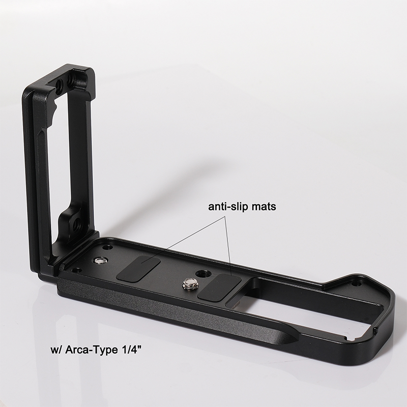 Easy Hood Quick Release L-Angle L-Bracket for Fujifilm X-T5 Camera Vlogging Mounting Plate Camera Mount Quick Release Plate Arca Type with Positioning Pins