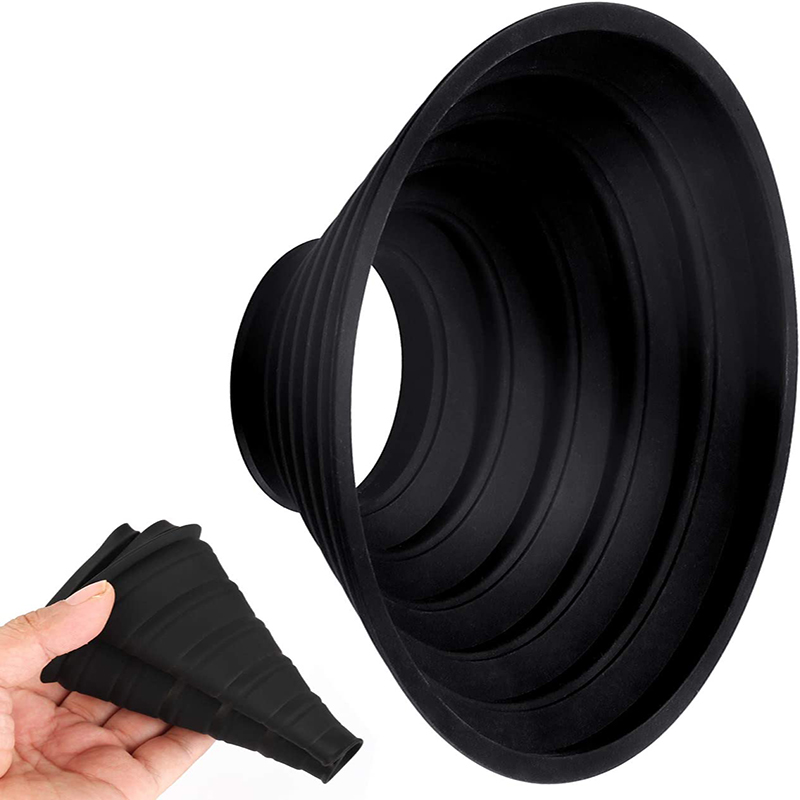 Easy Hood Silicone Lens Hood for Diameter 50-70mm Lens, Anti-Reflective Collapsible Reversible Lens Shade for Nikon Canon Sony Camera Lens