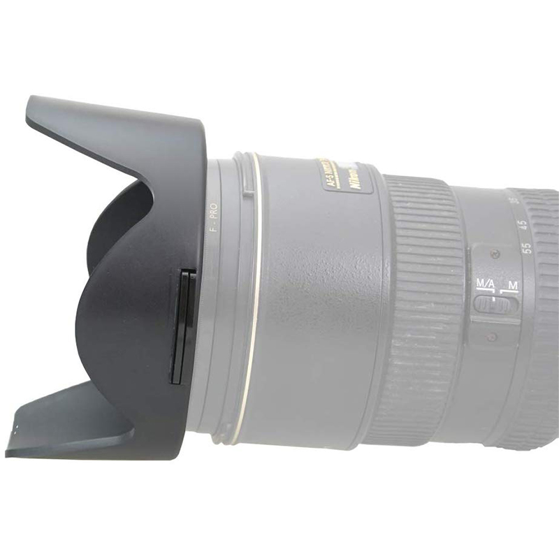 Easy Hood Camera Lens Hood, Multi-size Universal Snap-on Reversible Lens Hood for Canon Nikon Sony Fuji Olympus Pentax 18-135mm EF-S Lens