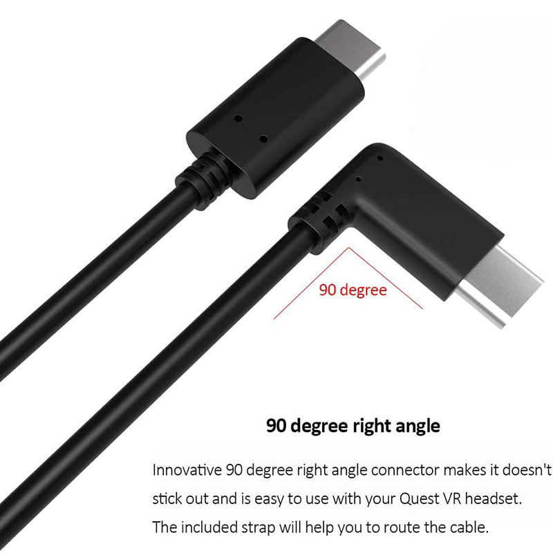 Easy Hood USB C to USB C Cable Compatible for Oculus Quest 2 / Quest Link Cable, Fast Charging & Data Transfer Cord for Oculus Quest VR Headset and Gaming PC