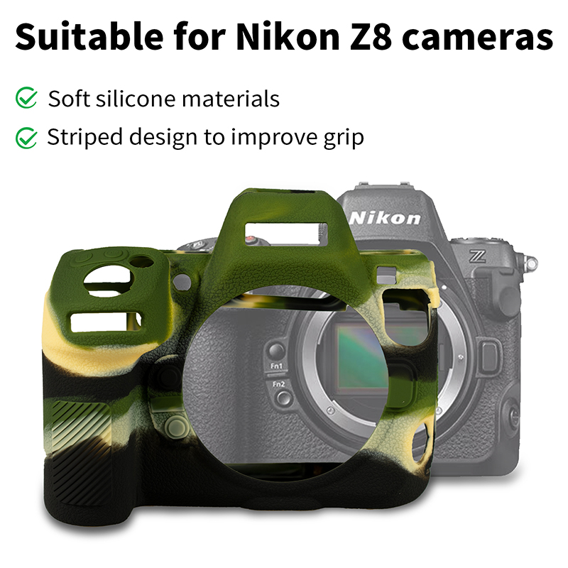 Easy Hood Camera Case for Nikon Z8 Mirrorless Camera, Carrying Protective Z8 Video Camera Case Anti-Scratch Soft Silicone Housing Protector Cover