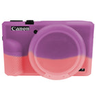 Easy Hood Hülle für Canon PowerShot G7 X Mark III Digitalkamera, weiche Silikon-Schutzhülle mit abnehmbarer Objektivabdeckung für Canon PowerShot G7X Mark III DSLR-Kamera (Schwarz)