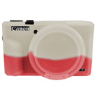Easy Hood Hülle für Canon PowerShot G7 X Mark III Digitalkamera, weiche Silikon-Schutzhülle mit abnehmbarer Objektivabdeckung für Canon PowerShot G7X Mark III DSLR-Kamera (Schwarz)
