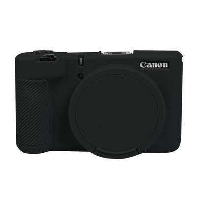 EASY HOOD V1ケース、取り外し可能なレンズカバー付きシリコンカメラカバー、Canon PowerShot V1デジタルカメラ用ソフトプロテクター軽量ボディスキン
