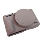 Easy Hood Hülle für Canon PowerShot G7 X Mark III Digitalkamera, weiche Silikon-Schutzhülle mit abnehmbarer Objektivabdeckung für Canon PowerShot G7X Mark III DSLR-Kamera (Schwarz)