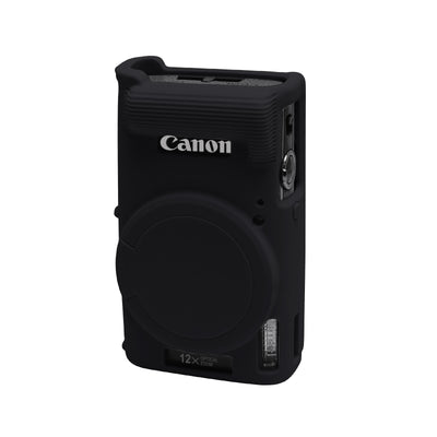 Easy Hood Canon PowerShot IXY 650/ELPH 360用カメラケース 取り外し可能なレンズキャップ付きソフトシリコンカメラカバー 持ち運び用保護ケース カメラボディスキンプロテクター
