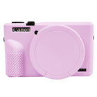 Easy Hood Hülle für Canon PowerShot G7 X Mark III Digitalkamera, weiche Silikon-Schutzhülle mit abnehmbarer Objektivabdeckung für Canon PowerShot G7X Mark III DSLR-Kamera (Schwarz)